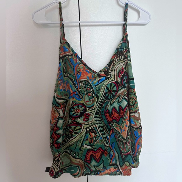 Abstract Printed Camisole Tank - Picture 2 of 5